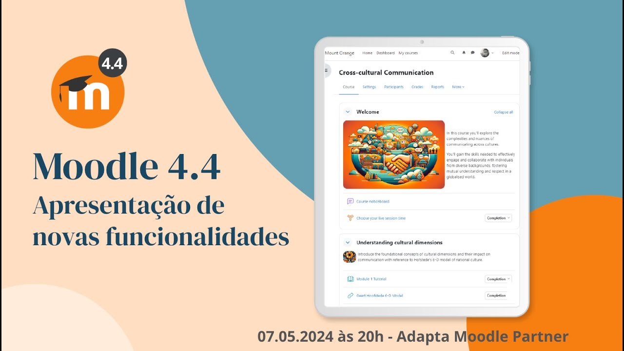 Moodle 4.4 - Apresentação de novas funcionalidades