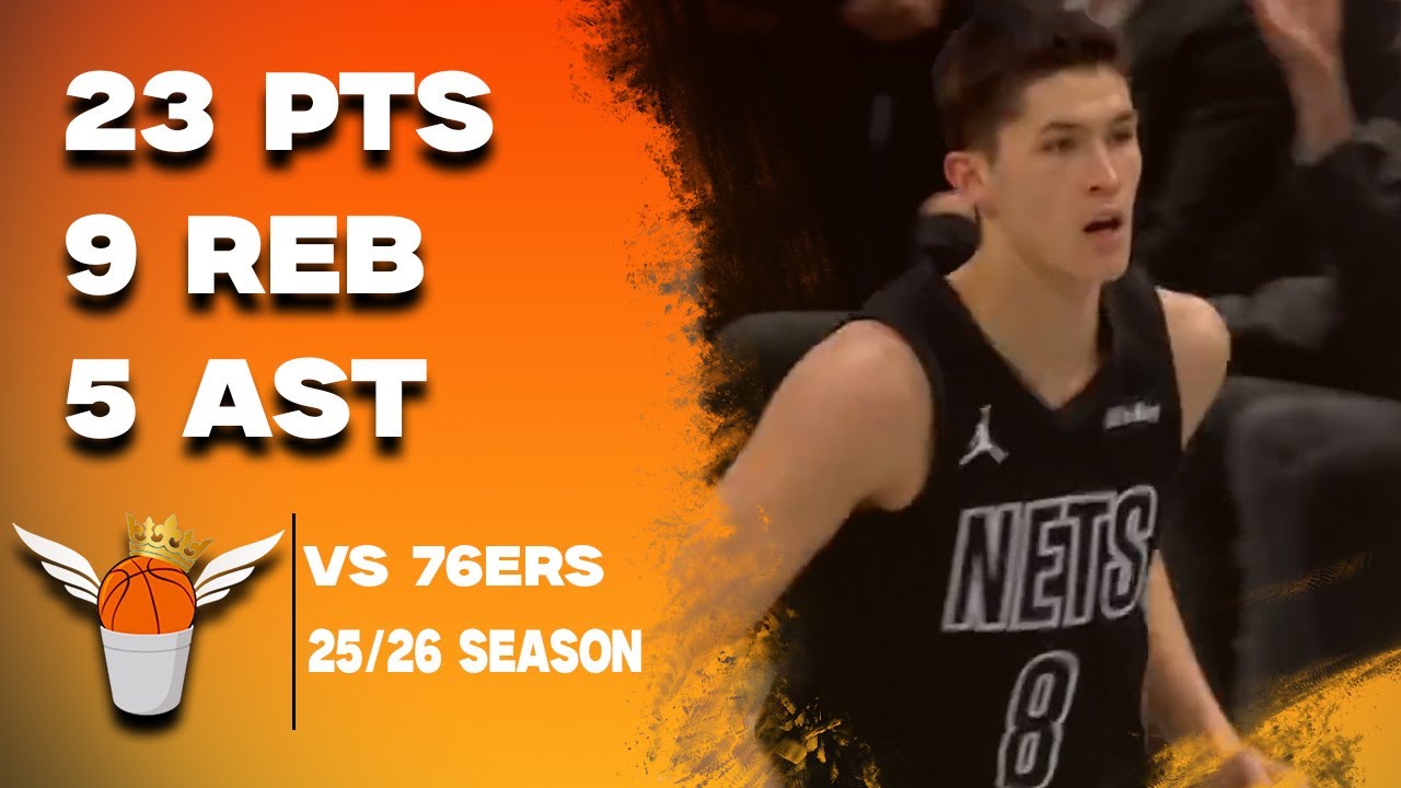 Egor Demin Career High 23 Points/5 Assists vs 76ers Full Highlights! (11/28/2025)