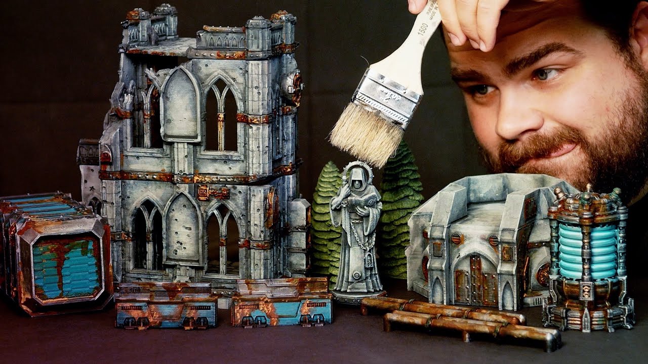 Speedpainting every type of Warhammer 40k terrain (except 1). Featuring the Creality K1