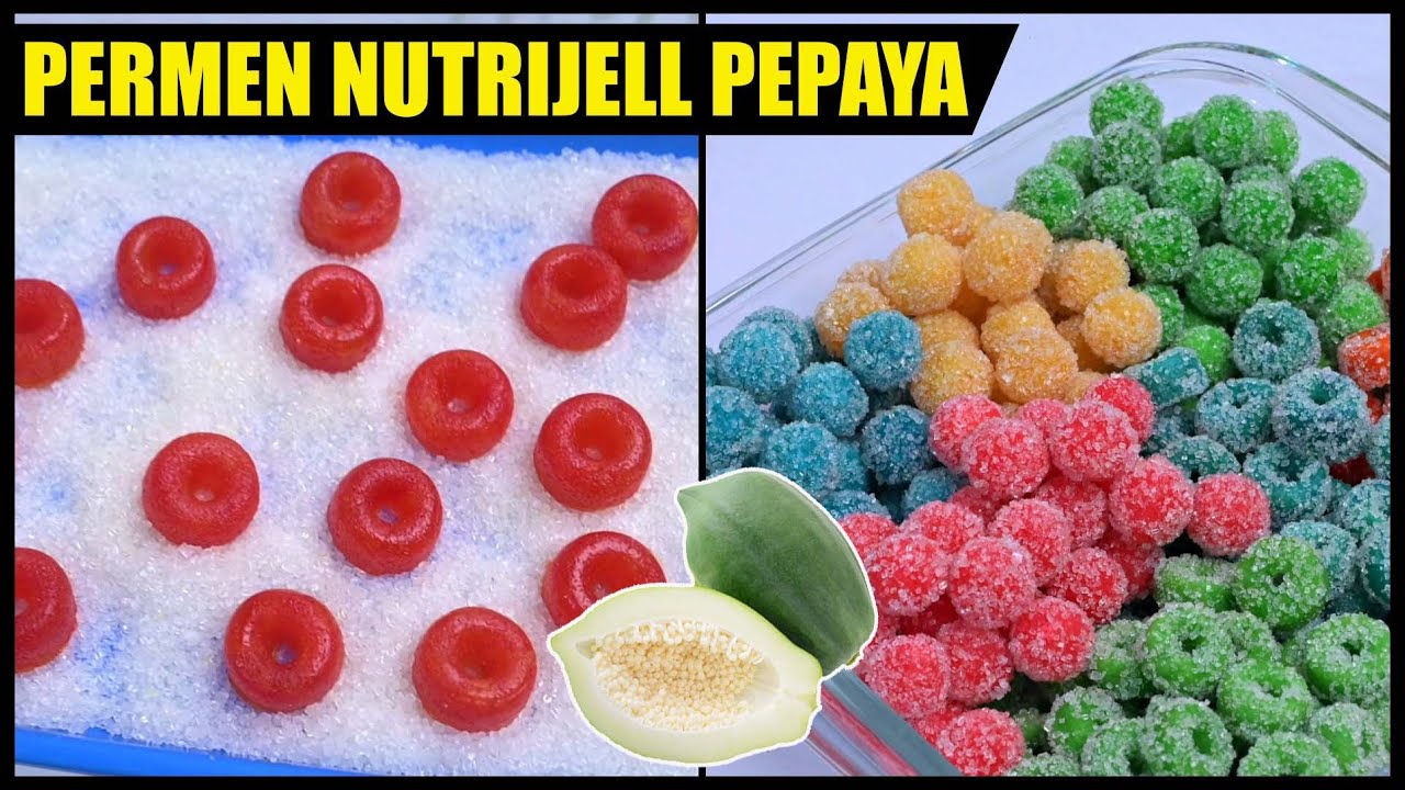 Tahan 5 Bulan| Manisan Permen Nutrijell Pepaya