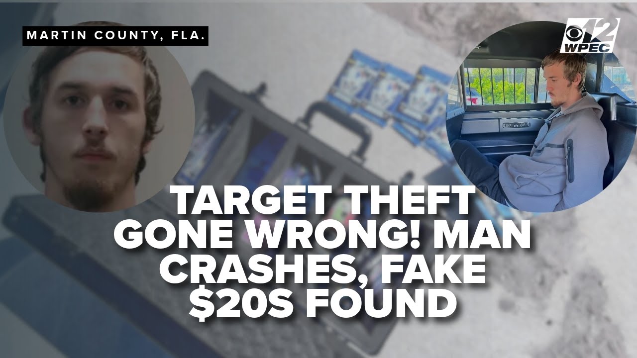 Florida man accused of Target card theft, crashes and fake $20s found