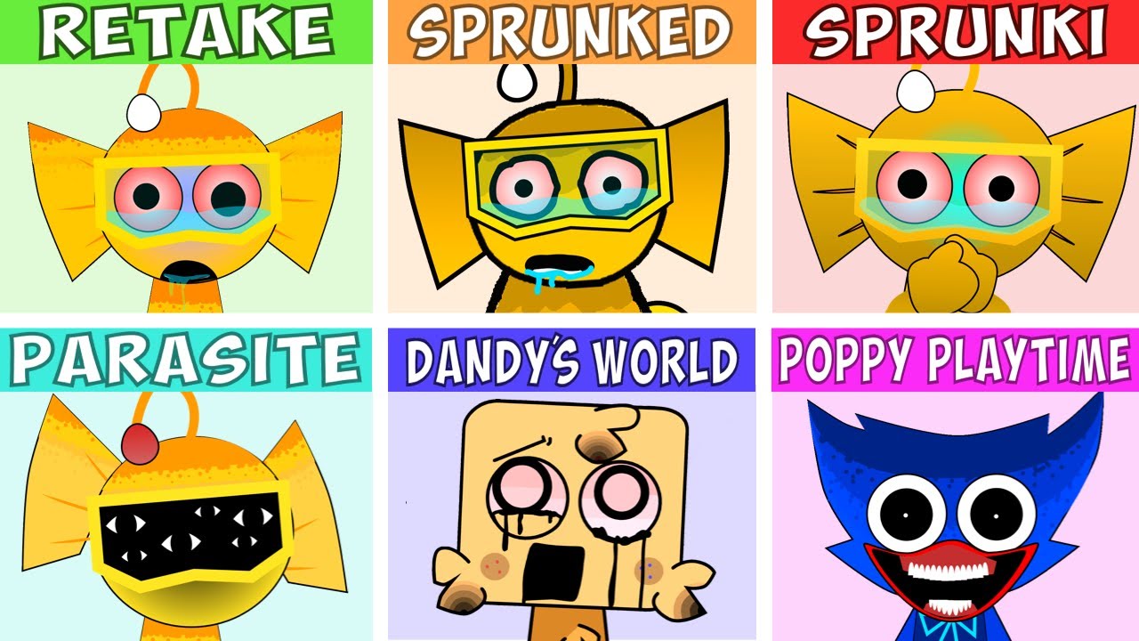 Incredibox Sprunki ALL Retake | OG VS Sprunked VS Sprunki VS Parasite VS Dandy's World VS Playtime