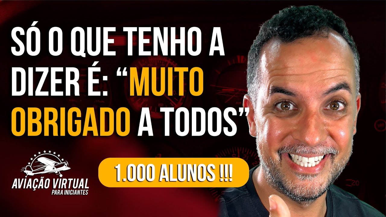 Eu j&aacute; tenho MIL ALUNOS no CURSO DE PILOTO VIRTUAL