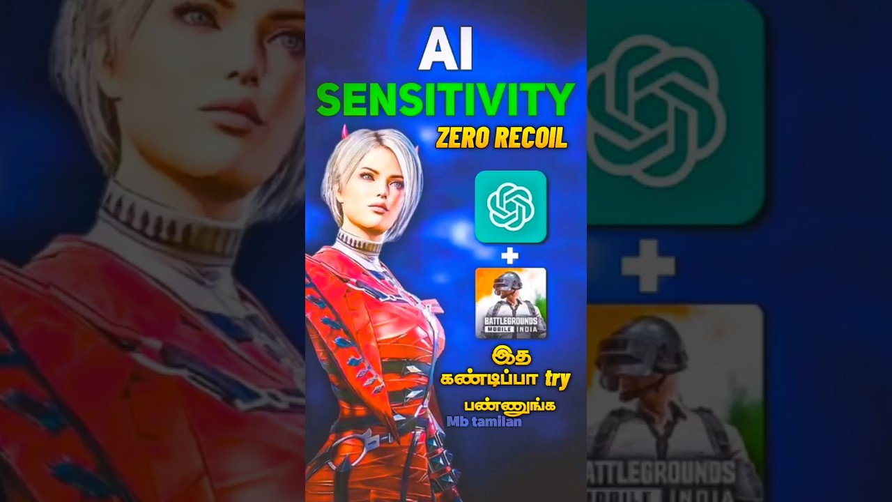😱 No Recoil in BGMI? Try This Sensitivity! Chat GPT Make this sensitivity🤩 #youtubemb #bgmi #shorts
