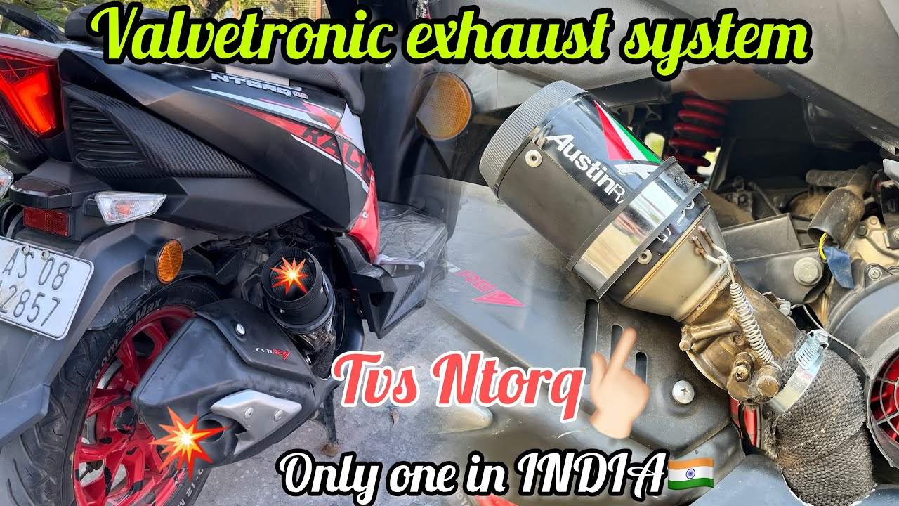 Valvotronic exhaust system full review on Tvs Ntorq125 |First in Youtube| #valvetronic #exhaust