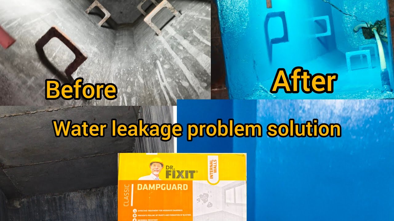 Under tank Water leakage solution | dr fixit dampguard for water tank|sump roof waterproofing paint
