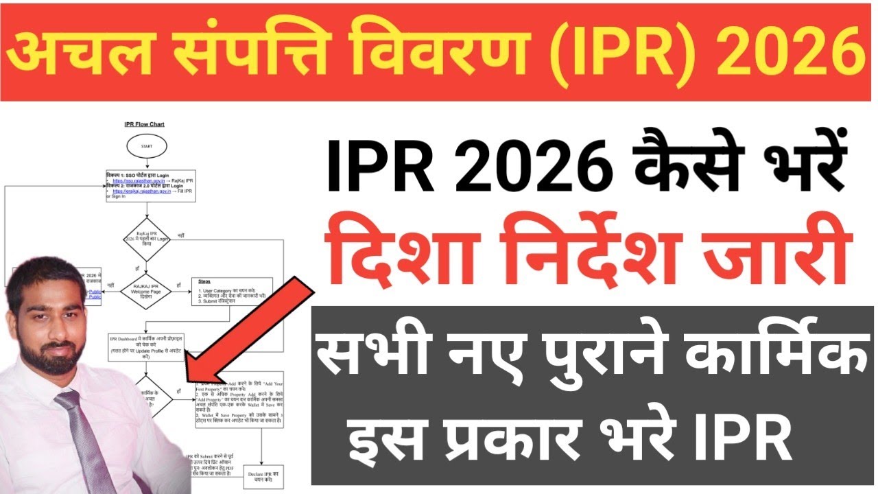 IPR kaise bhare 2026 || अचल संपत्ति विवरण 2026 || Ipr online || rajkaj IPR in sso id || IPR 2026
