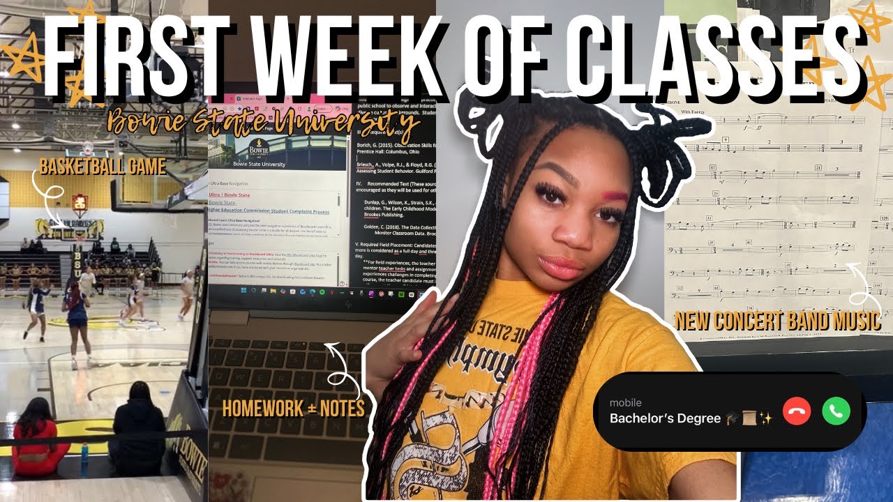 College Diaries | First Week Of College: GRWM, Classes, Game Day+ Band Practice 