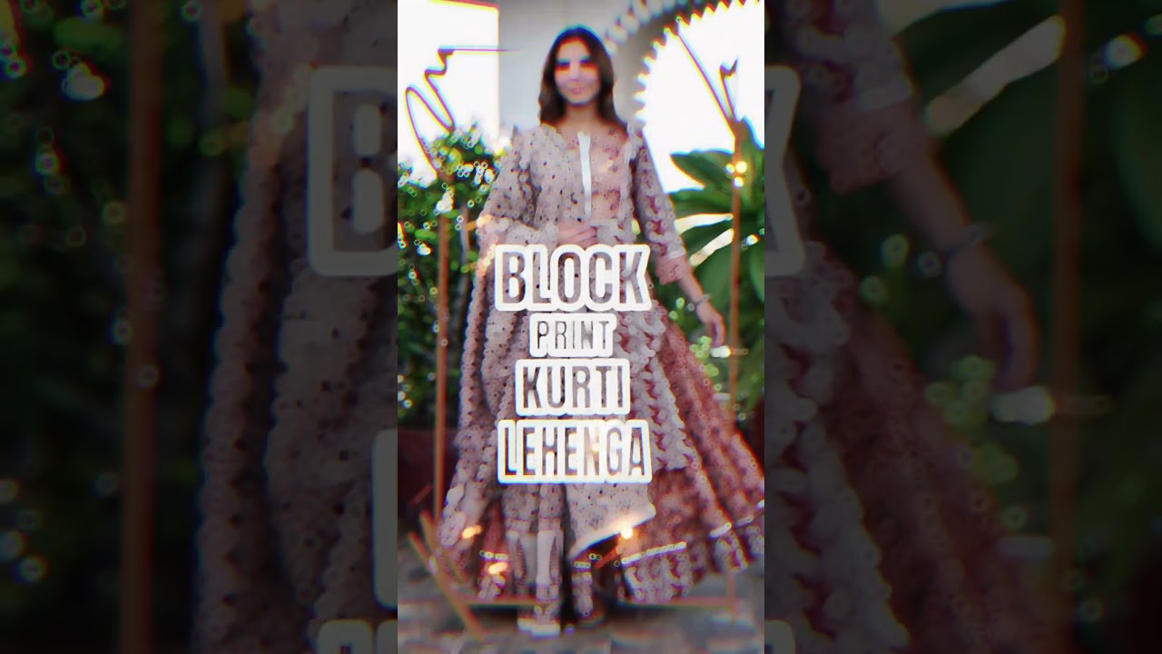 Embrace the timeless charm of block print kurti lehenga sets, exclusively at BlockArt! #BlockPrint