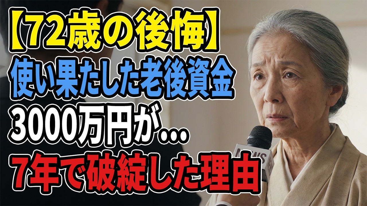 【現実の話】75歳で気づいた現実――老後資金3,000万円が7年で50万円に消えた本当の理由#シニア #老後 #70代 #実話