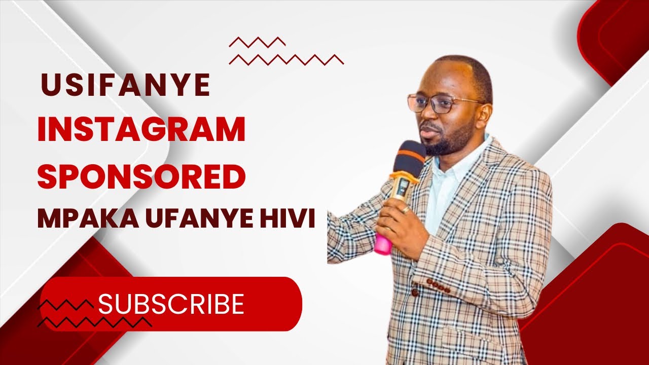 USIFANYE SPONSORED ADS INSTAGRAM MPAKA UFANYE HAYA