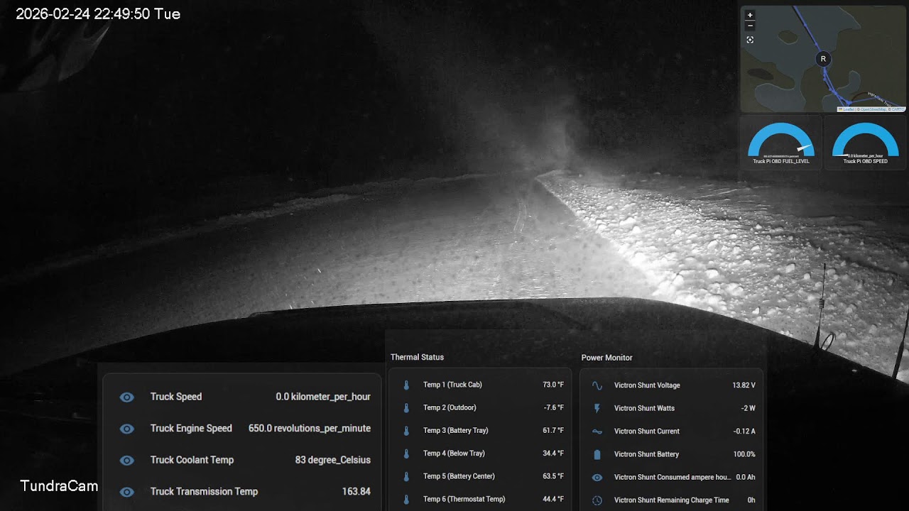 Night Driving Around Yellowknife, NWT - Northern Canada