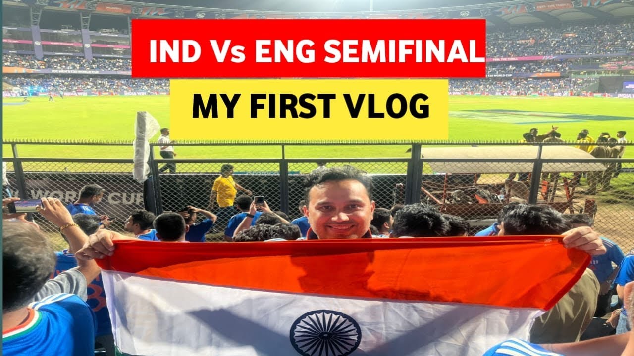 .	IND vs ENG Semi Final 2026 🏏 | My First Cricket Vlog | Wankhede Stadium Experience