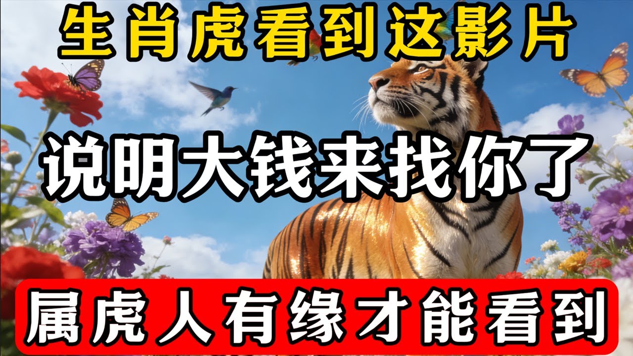 生肖虎必看，大钱正在找你！金钱是有灵性的，不是所有属虎人都能看到这个影片，这不是偶然！#佛教 #佛家 #佛法 #佛學知識 #佛學智慧 #修心修行 #佛教文化 #禪悟人生#傳統文化