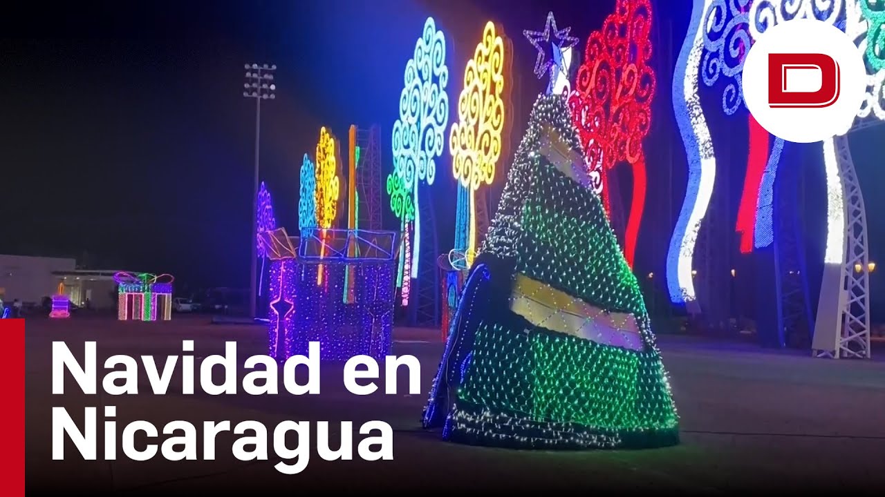 La reluciente decoración Navideña que Nicaragua ha preparado en Managua