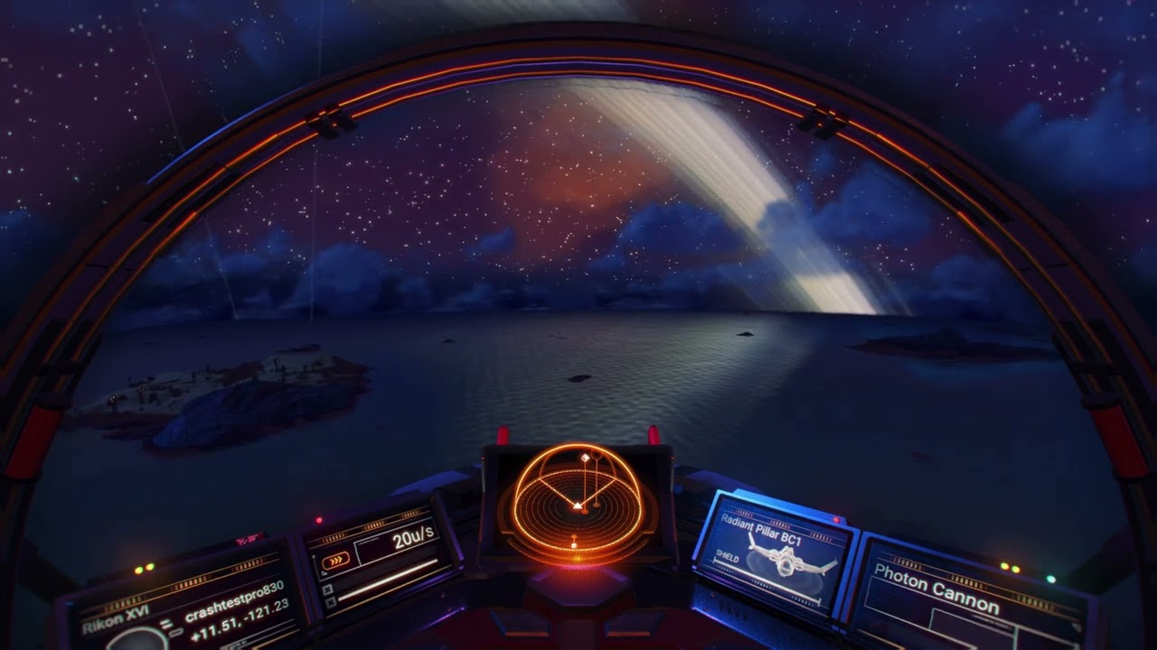 Fly Over Planet Rikon XVI for 8 Hours | No Man's Sky Ambience