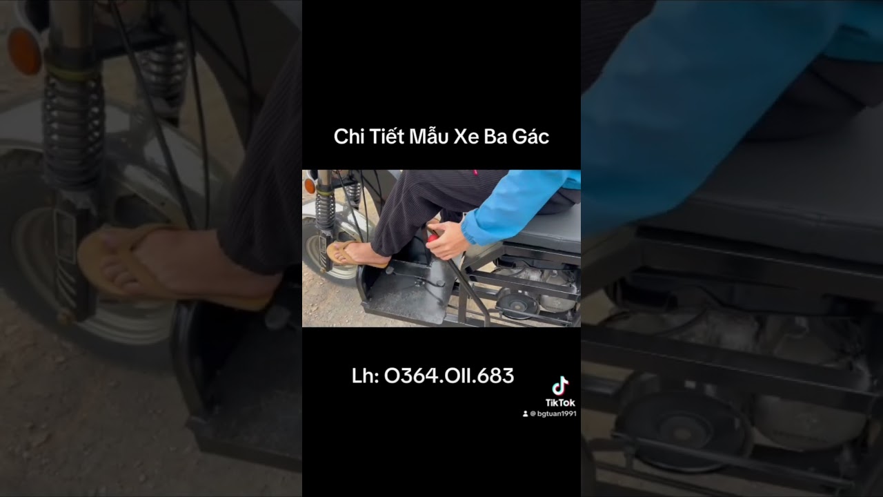 Chế xe ba b&aacute;nh gi&aacute; rẻ #xebabanh #xebagac #xe3gac