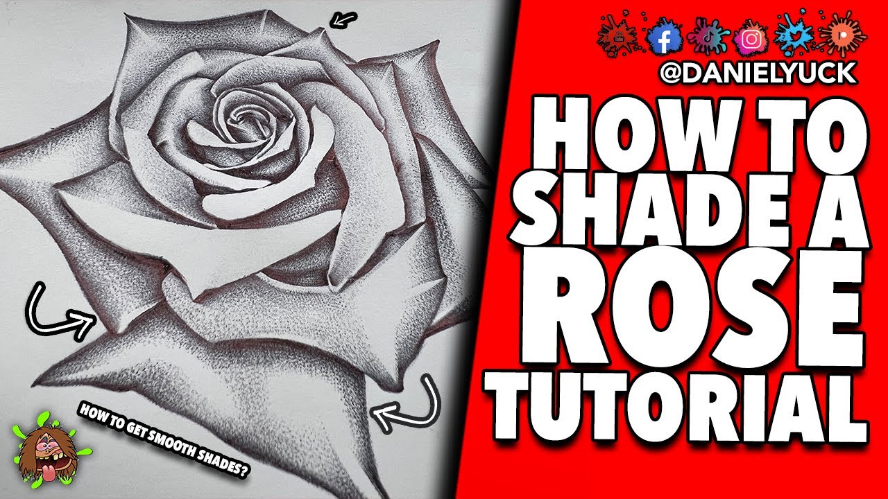 How To Shade A Rose With A Pen (Shading Techniques)