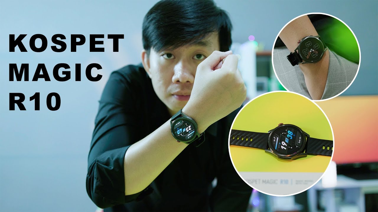 Kospet Magic R10 ធន់នឹងទឹកកម្រិត 5ATM ថ្មប្រើបាន 2 សប្តាហ៍ រឹង មាំ ថែមទាំងប្រណិតទៀត