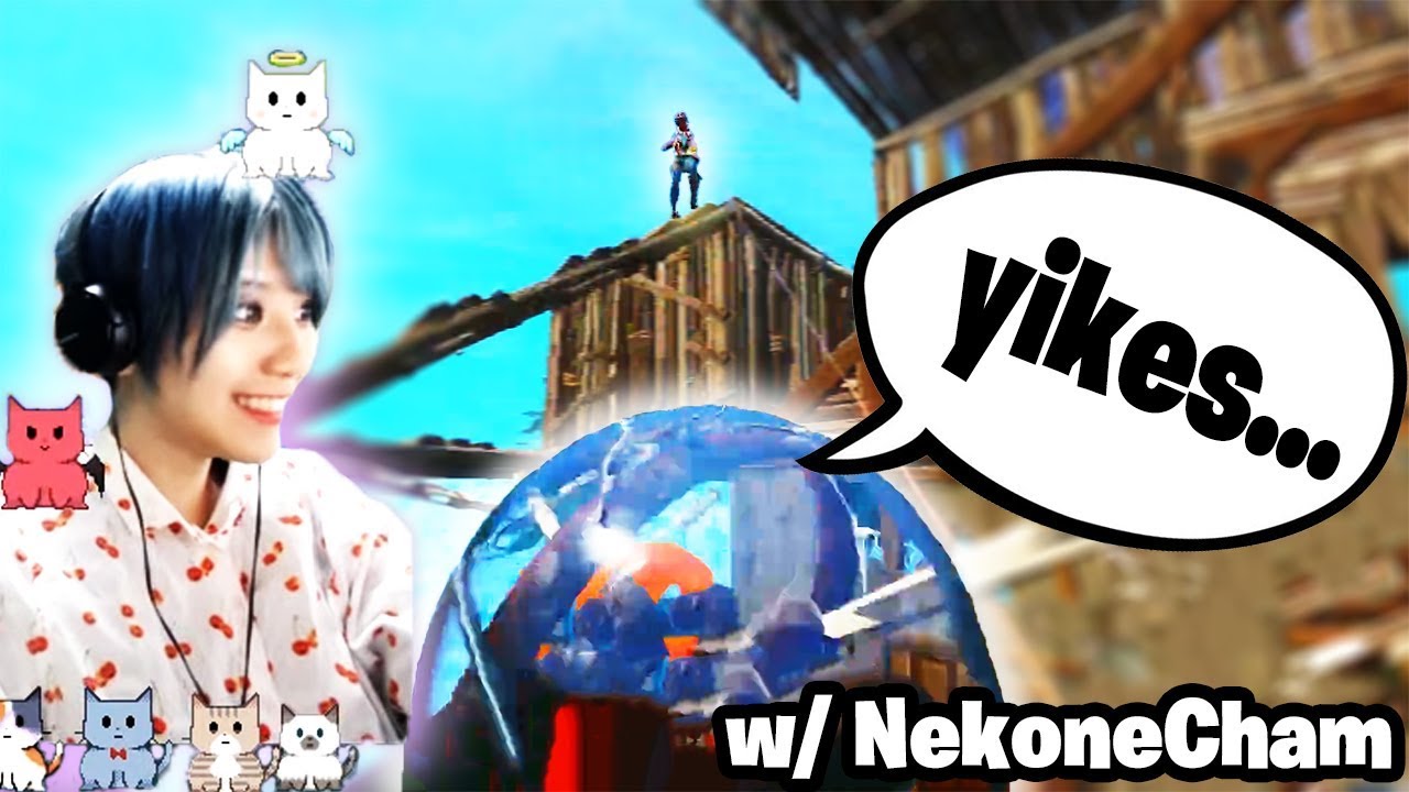 [Fortnite]Japanese girl steals a Baller, then pays the price! w/ NekoneCham of 4RaiF