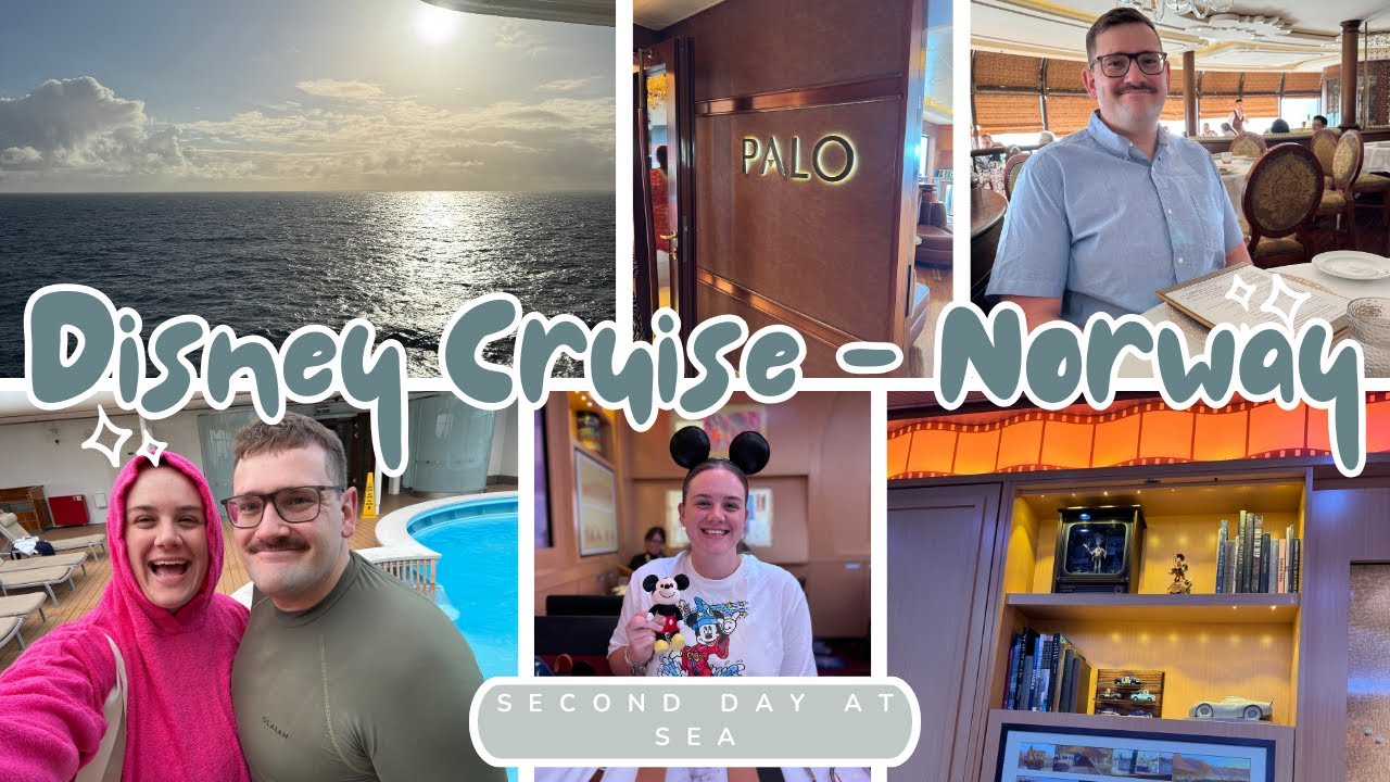 DISNEY CRUISE LINE VLOG🚢🐭🇳🇴 | SECOND DAY AT SEA | Palo Brunch, Pixie Dusting & Animator's Palate!