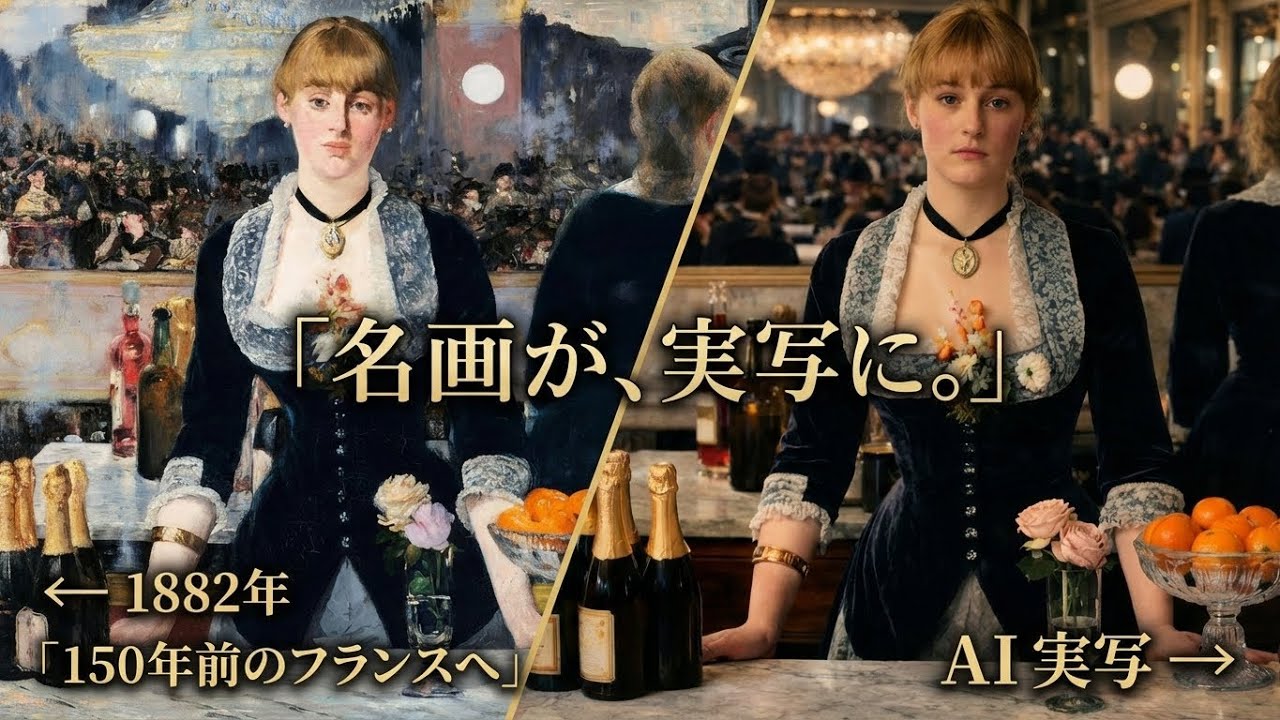 【AI実写化】蘇るフランス印象派：モネとルノワールの世界