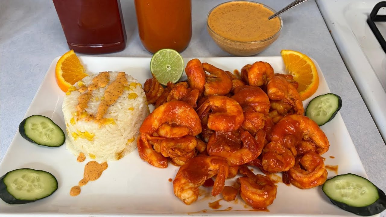 🔴 camarones a la diabla ￼ricos y fácil de preparar ￼￼en vivo