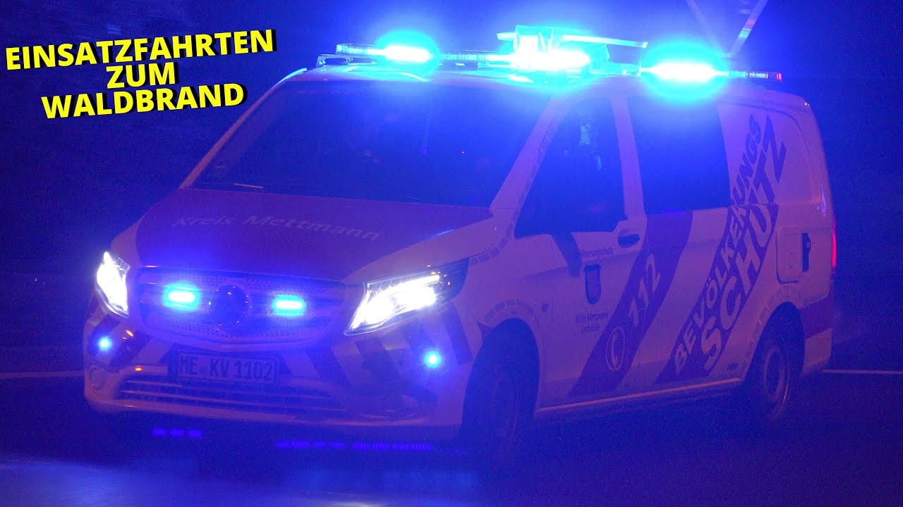 [WALDBRAND IM KREIS VIERSEN] - Einsatzfahrten Bereitschaft 4 der Bezirksregierung Düsseldorf -