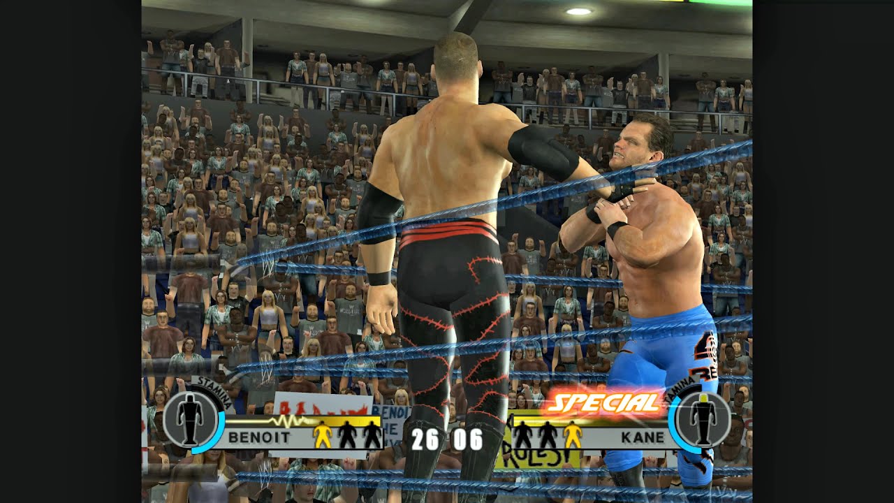 [WWE Day of Reckoning 2] Chris Benoit vs. Kane (4K, 60 fps, Dolphin emulator)