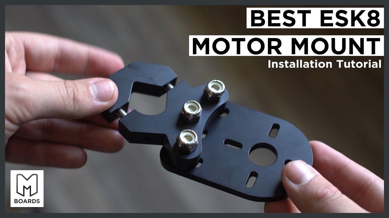 DIY Electric Skateboard Motor Mount Installation Tutorial Build Guide
