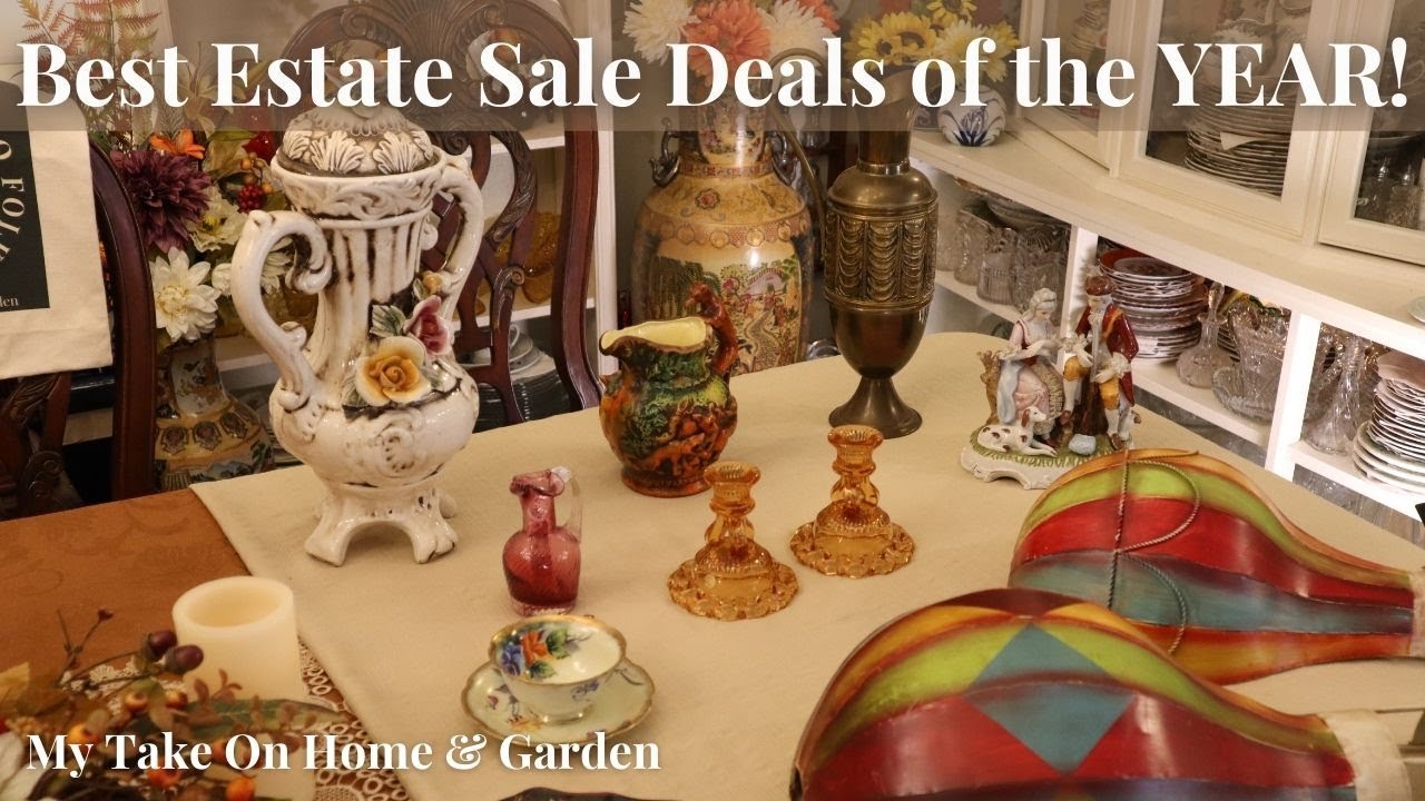 Best Estate Sale Deals of The Year! // ANTIQUES, 1940's Capodimonte, 1800's Minton