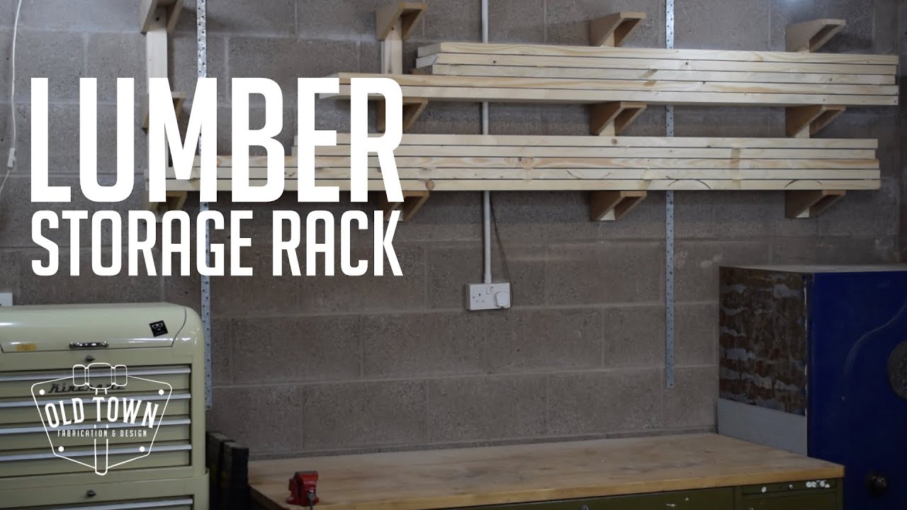 Lumber Storage Rack | Workshop Organisation | Scrap Wood Project | Old Town Fabrication & Design |