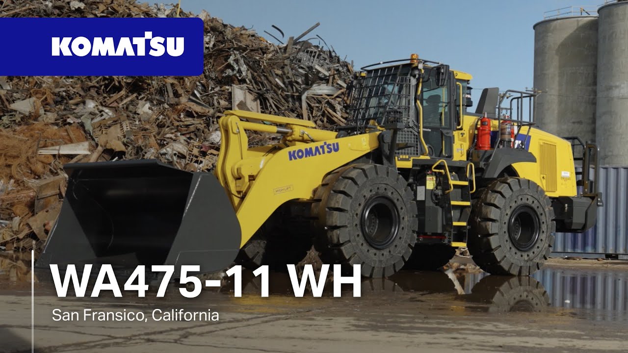 Komatsu WA475-11 WH wheel loader for waste, scrap & recycling