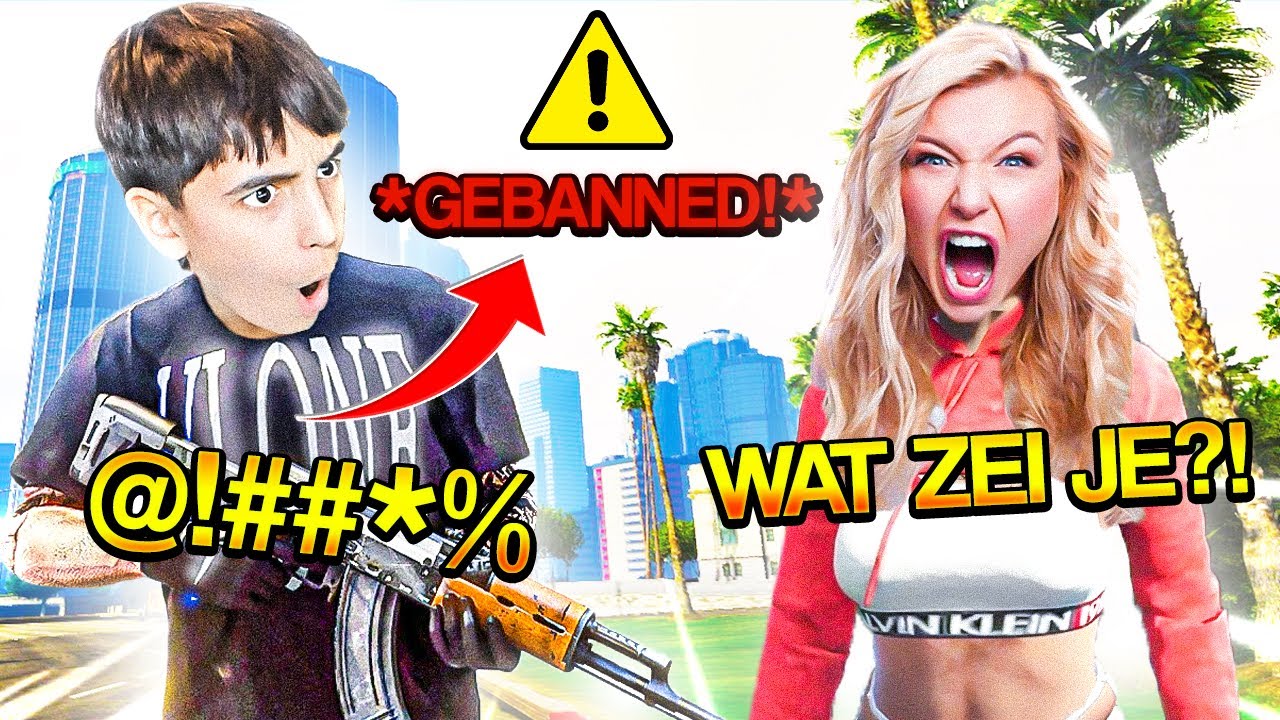broertje vs meisje in gta roleplay loopt uit de hand... (GEBANNED)