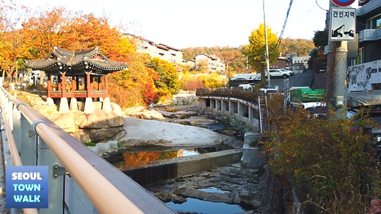 【4K】 18-0-13. Seoul (Maple) Buam-dong Street Walk (ft.Parasite(기생충) Location)┃(단풍) 부암동 동네거리 걷기 [종로구]