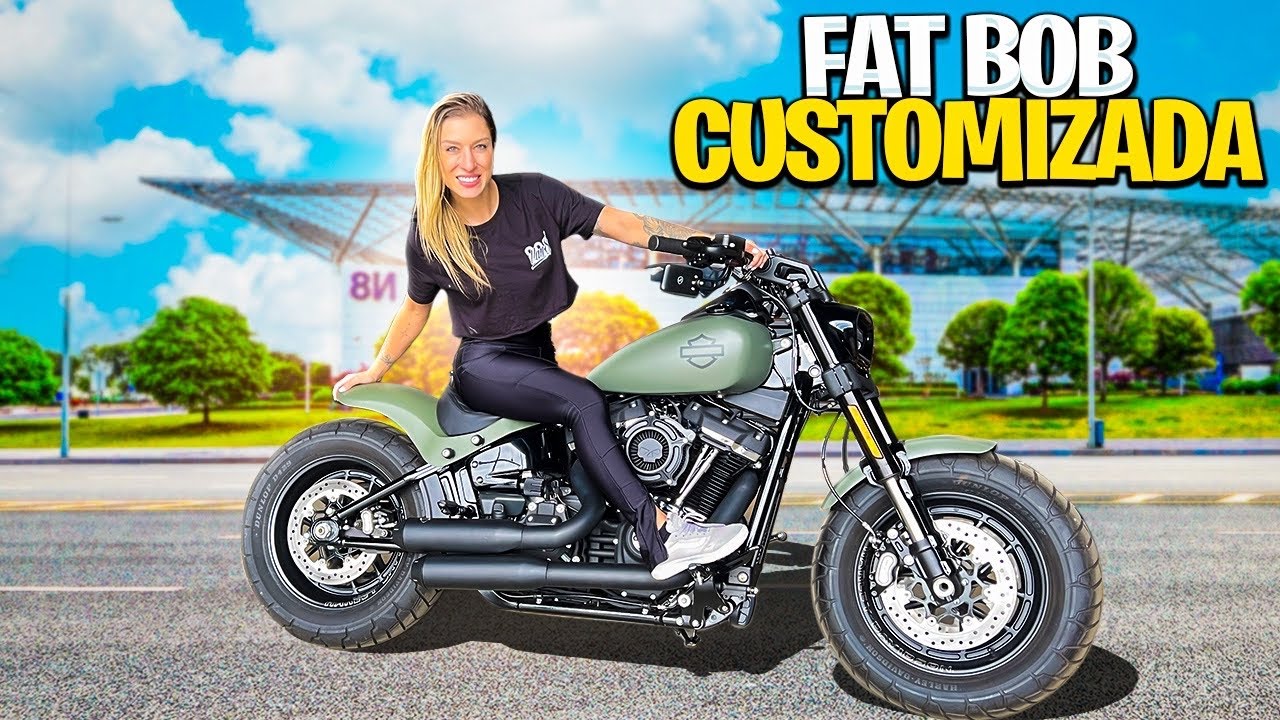 FAT BOB CUSTOMIZADA! Quero uma dessa 😍