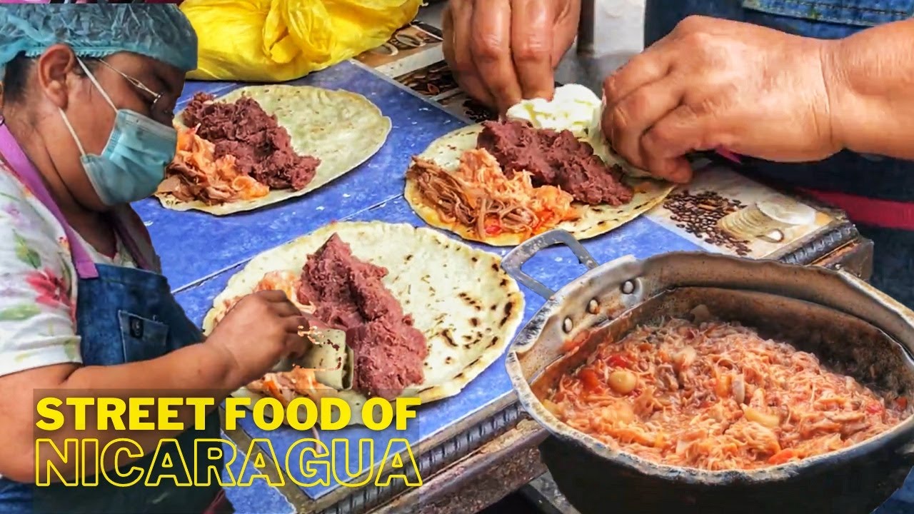 Street Food Of Nicaragua | Gallo Pinto, Repocheta, Enchilada, Chalupa | Cooking Nicaraguan Food