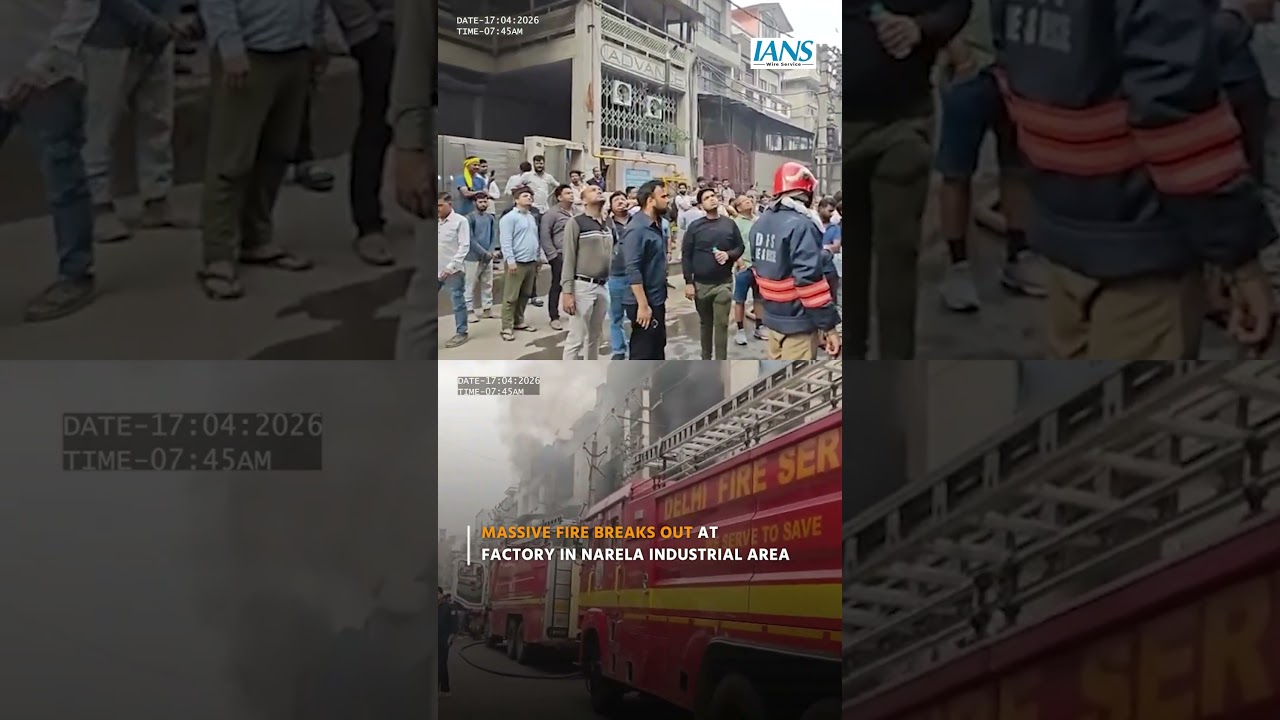 Massive Fire Breaks Out at Factory in Delhi&rsquo;s Narela Industrial Area