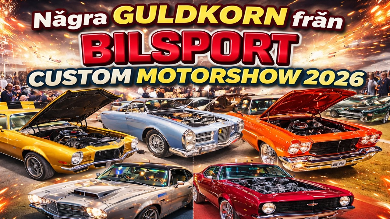 Bilsport Custom Motor Show Elmia 2026 &ndash; n&aring;gra guldkorn fr&aring;n Sveriges GALNASTE bilshow?! 🔥