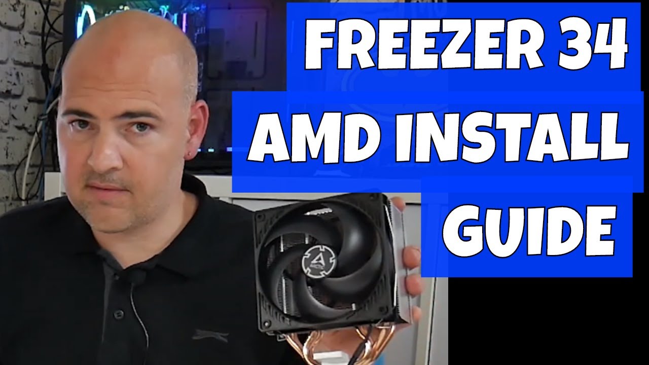 How To Install Arctic Freezer 34 CPU Cooler On AM4 Socket Motherboard