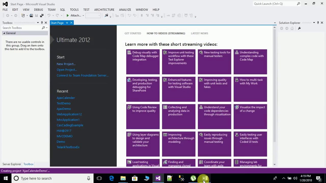 How To Add AjaxControlToolkit to toolbox visual studio 2010/2012/2013 and how to use ajax calendar