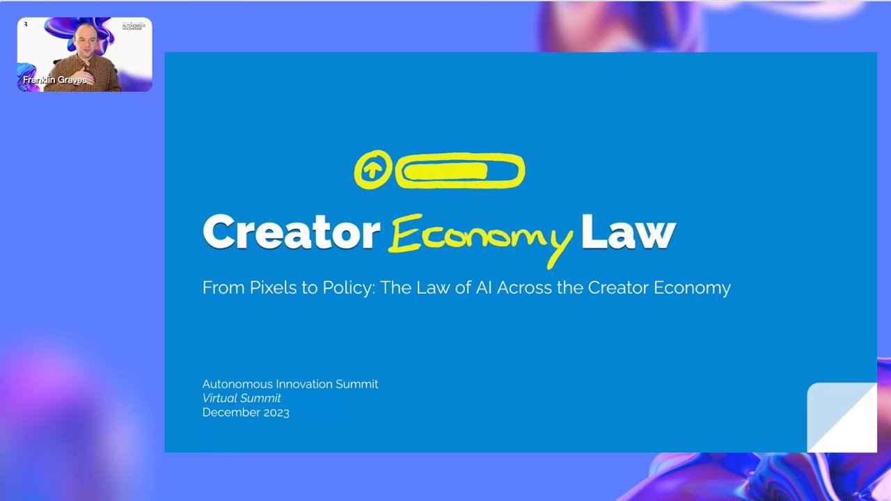 From Pixels to Policy - The Law of AI Across the Creator Economy