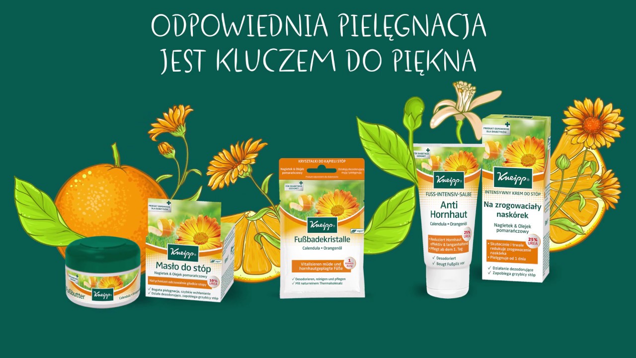 Pielęgnacja st&oacute;p z Kneipp