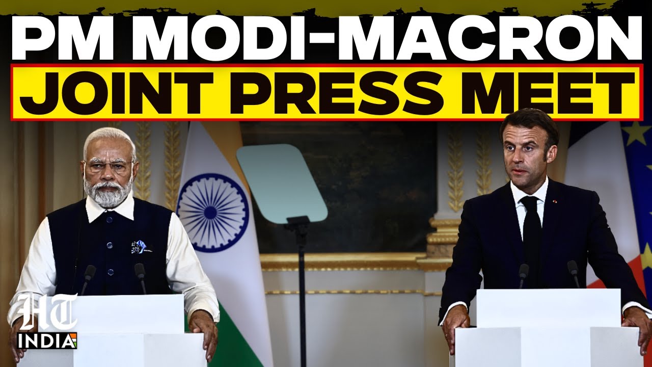 LIVE | PM Modi and French President Emmanuel Macron Address Joint Press Briefing | Macron In Mumbai