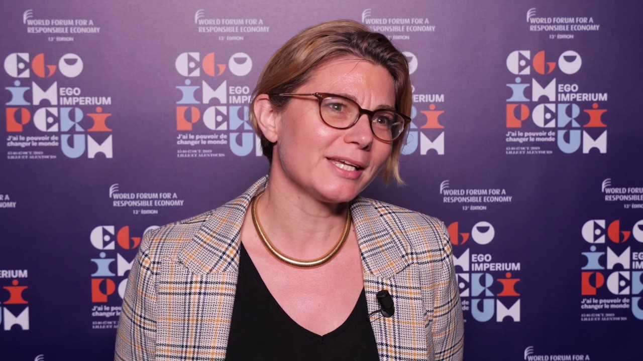Hélène MACELA-GOUIN au Studio TV du World Forum 2019