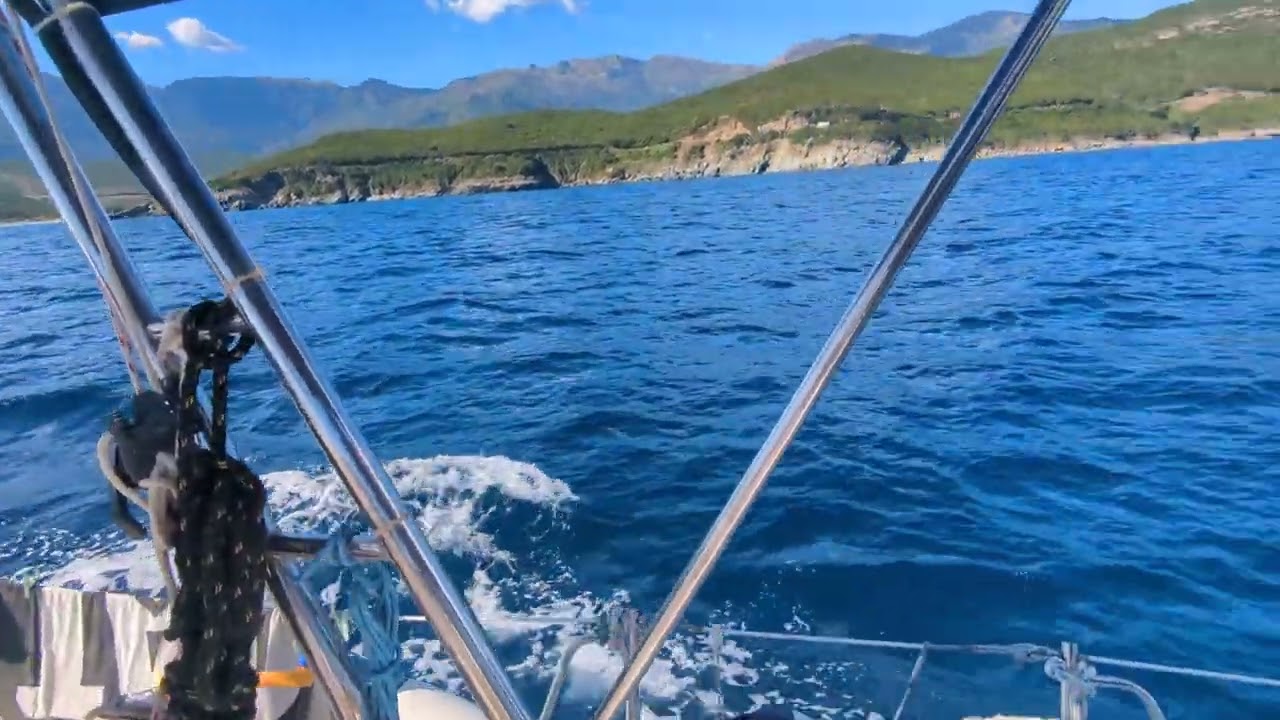 Sailing from Bastia to Macinaggio, Corsica