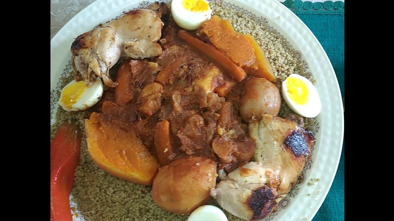 كسكسي الأعشاب البرية #لمرور#طعام الصراير