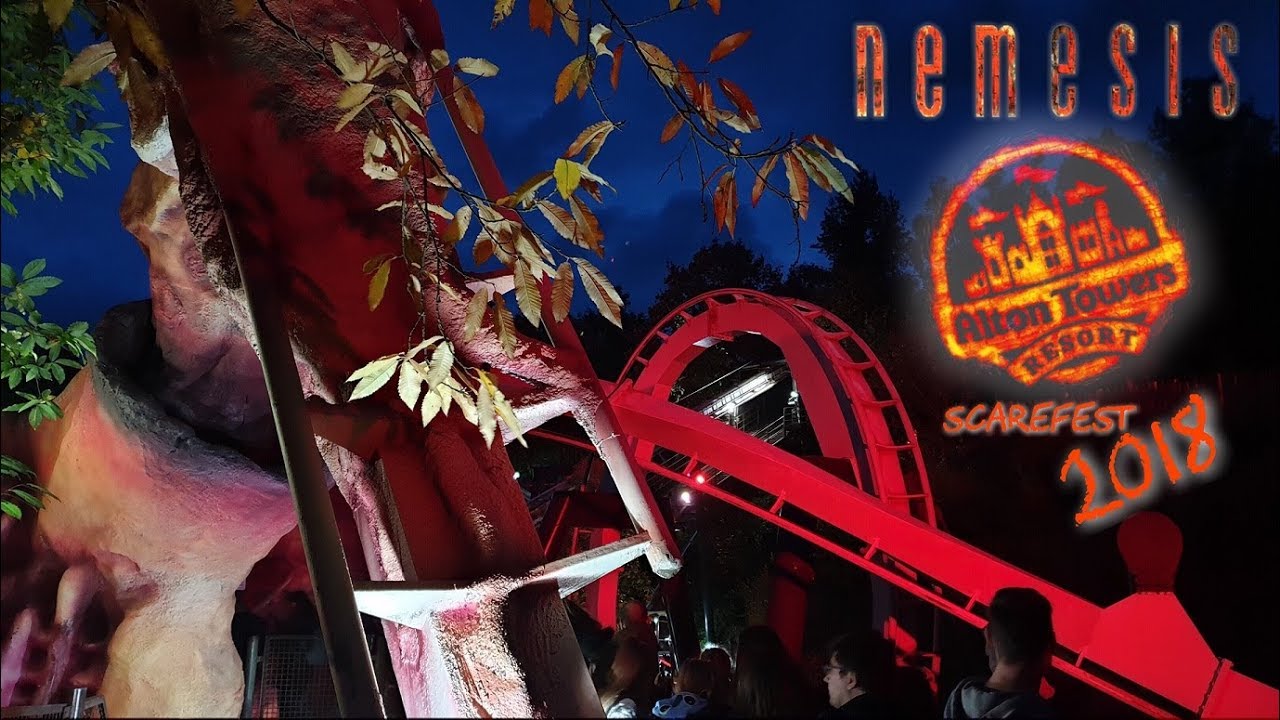 Nemesis - Alton Towers Scarefest 2018 - 4k