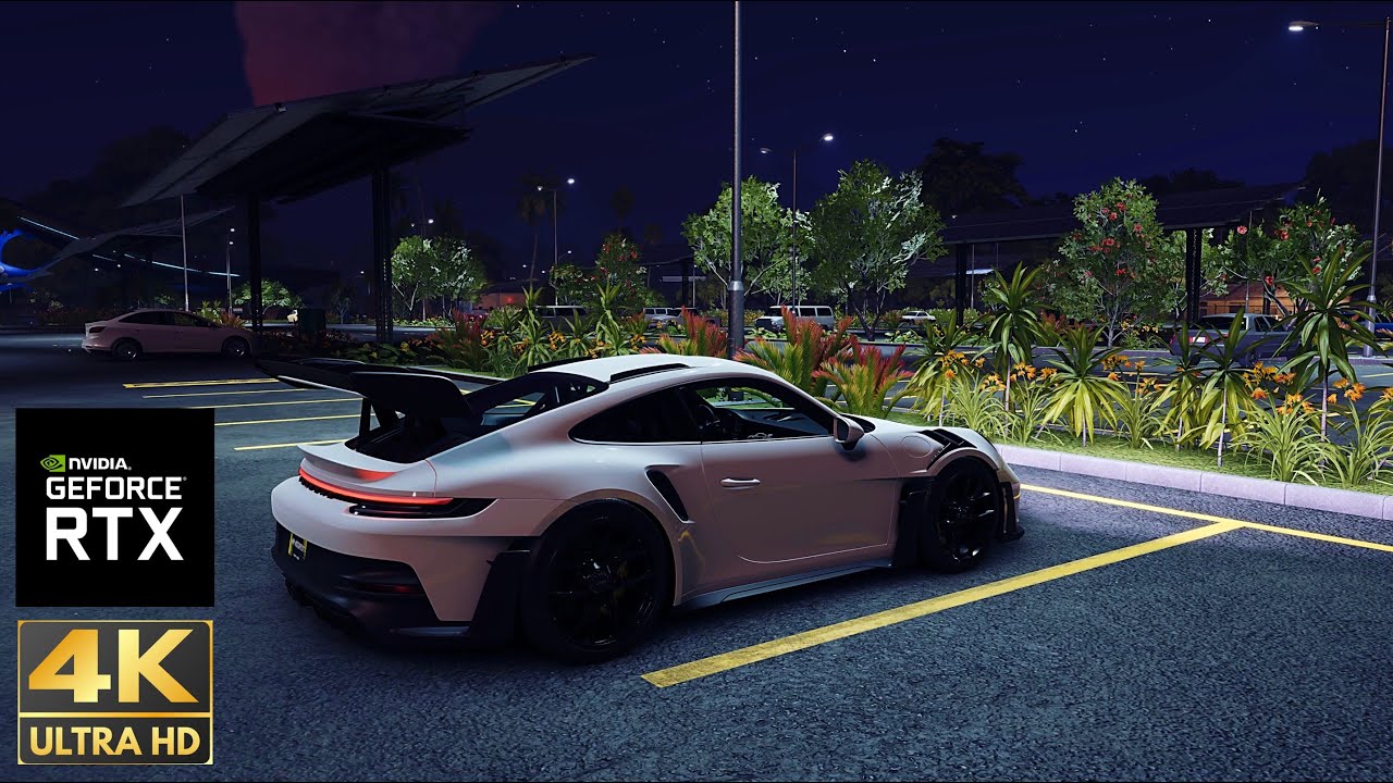 Crew Motorfest Porsche 911 GT3 RS New Island Maui City Cruising (4K PC Ultra)