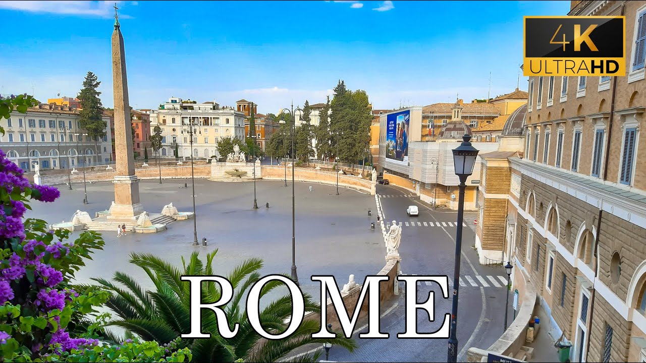 Rome | Villa Borghese - Piazza del Popolo - Via del Corso [4K]